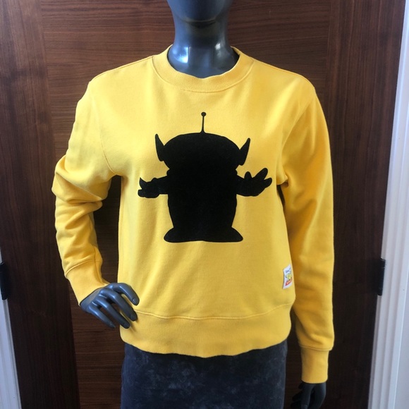 Forever 21 Sweaters - Toy Story alien Pullover Crop Sweater